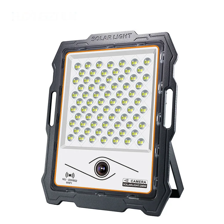 Outdoor 100W-300W LED Solar Flood Light Waterproof IP65 Aluminum Street Garden Landscape Energy Saving CCTV Camera Compatible