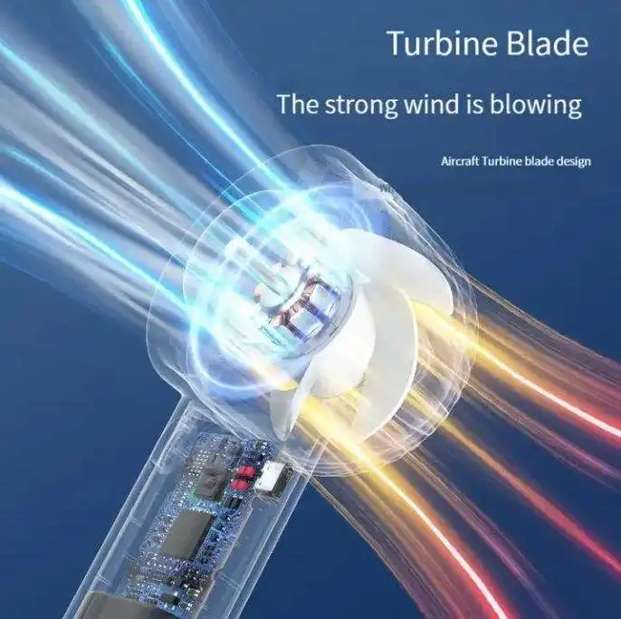 Popular hot wholesale 6W 3 Wind speed Hand-held refrigeration 4000mAh with Atmosphere light cooling portable mini fan cooling