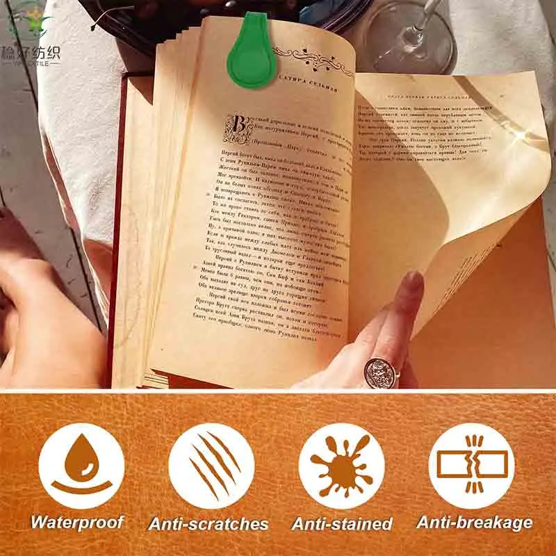 Custom Handmade Leather Leatherette Bookmarks Personalized Gift with Hook & Loop Tapes Magnetic Bookmarks for Readers
