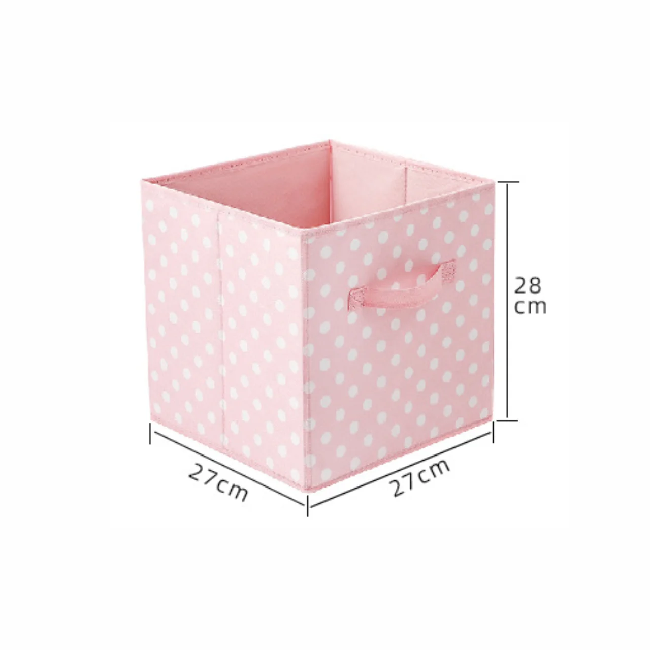 Non-woven organizing storage box closet drawer square fabric foldable lidless storage box home supplies