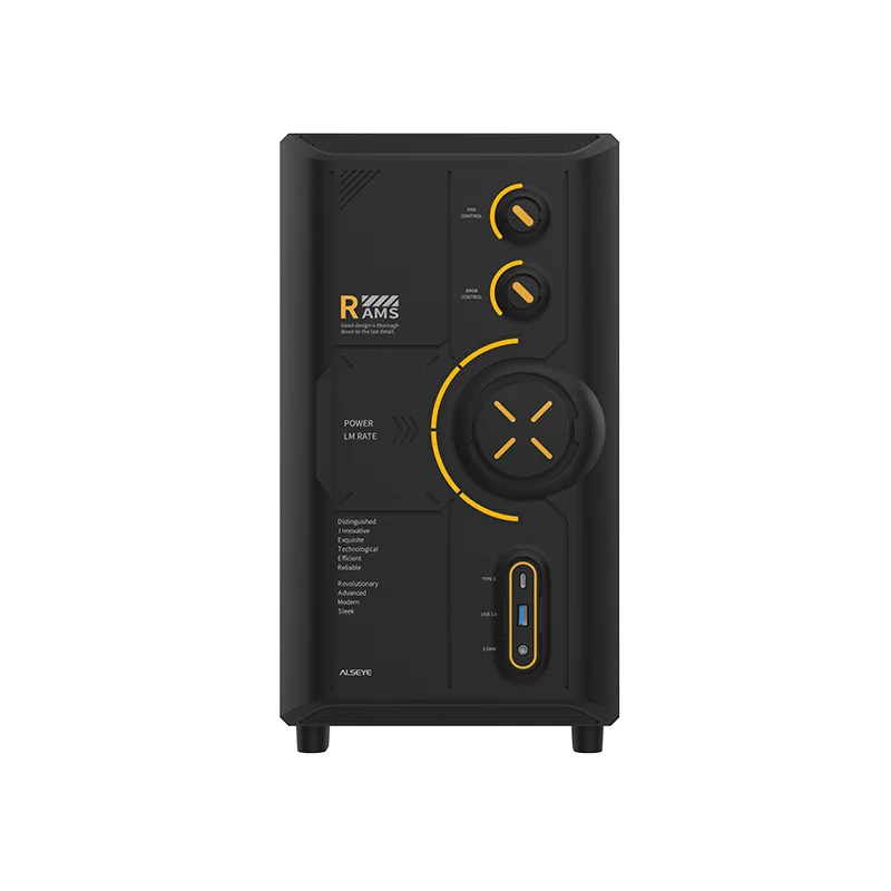 ALSEYE  Mid Tower Gaming Computer PC Case with Side Tempered Glass