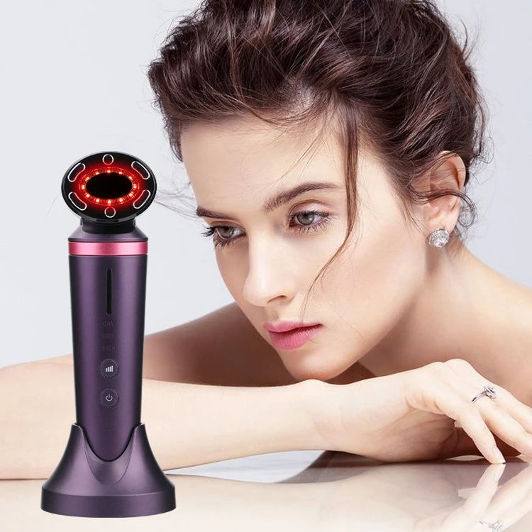 Free Sample 2021 Updated New Rf Beauty Device Face Ems Luxury Tool Face Skin Massager