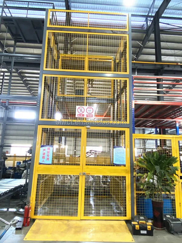 Guide Rail Vertical lift platform hot sale cargo lifter