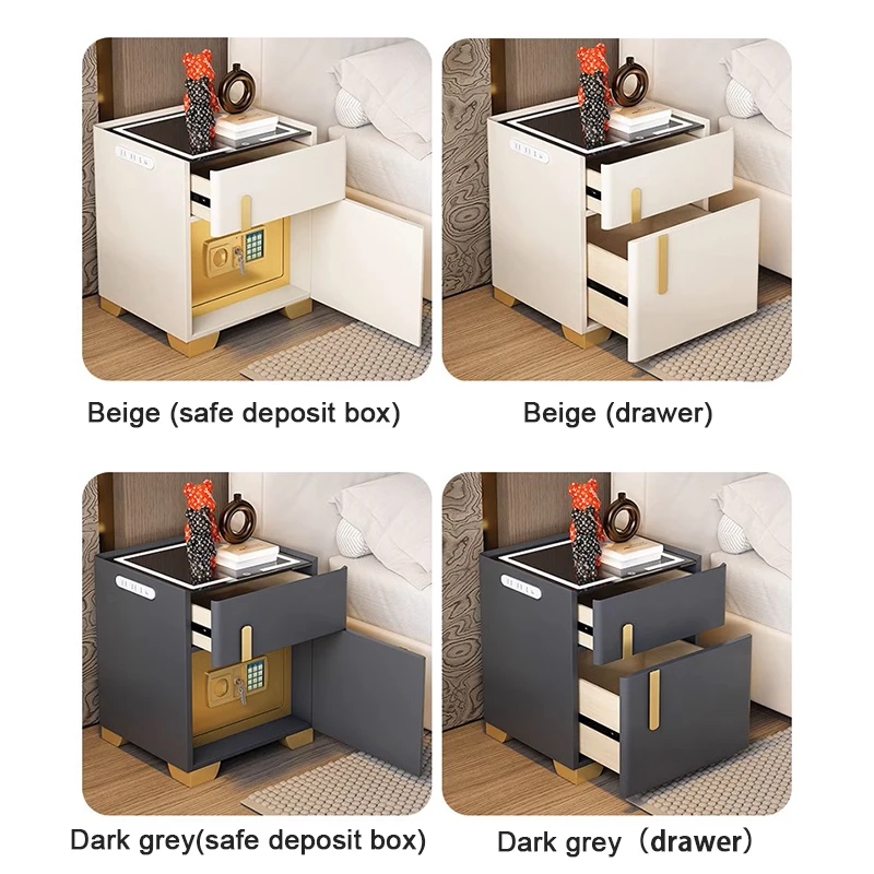 Charging station Smart bedside table Bedroom home security wireless charging simple side cabinet