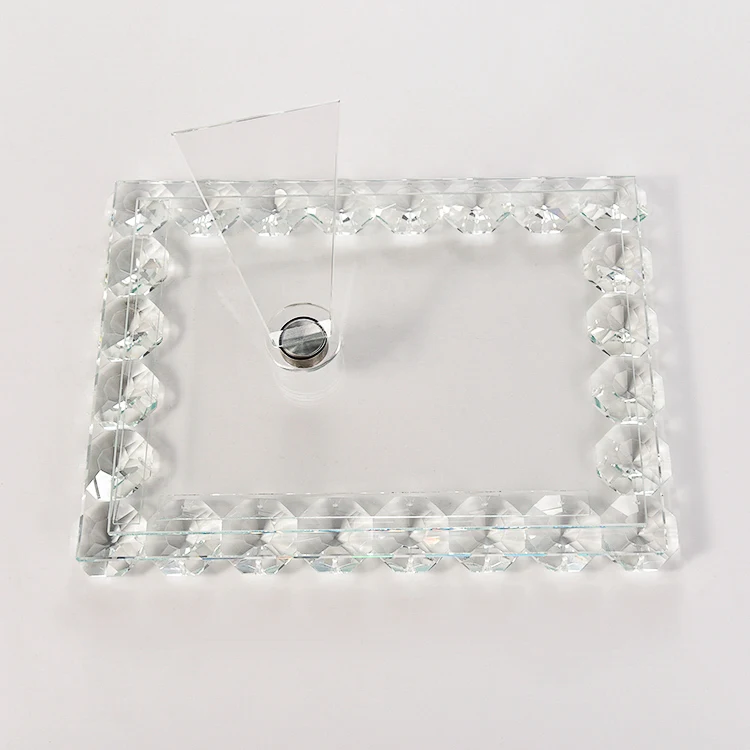 Custom Modern Glass Photo Frame Factory Price Wholesale Concise Crystal Photo Frame