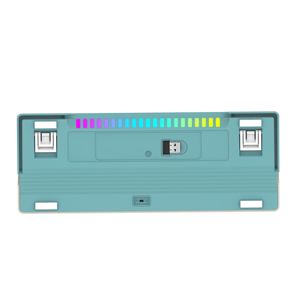 rgb switch hot swap gaming mechanical keyboard 63 key colorful anti gosting type-c 2.4G bluetooth  tri-mode keyboard