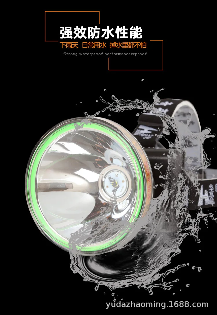 Factory supplies Miner Mining helmet Waterproof Led Head Lamp For Work for down operation