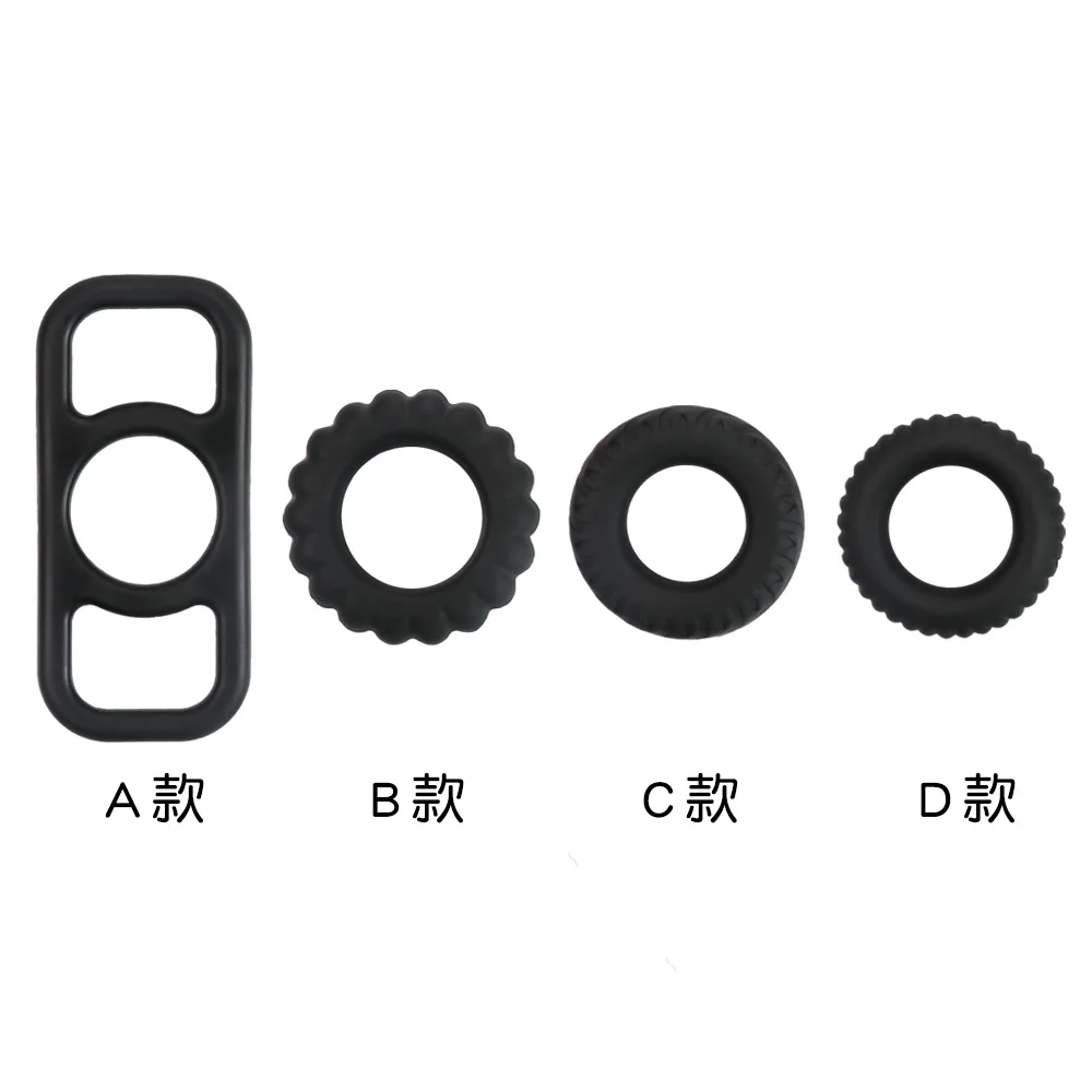 Pack of 4 Soft Penis Dildo Ring Cock Sex Toys Men Delay Prolong Ejaculation Penis Rings Adult Sex Product for Male Cock Rings