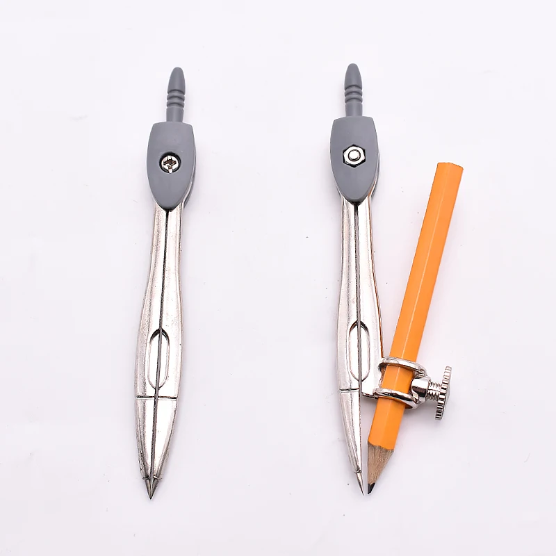 free sample good perfect quality stationary mathematical set  tin box school supplies geometry tools