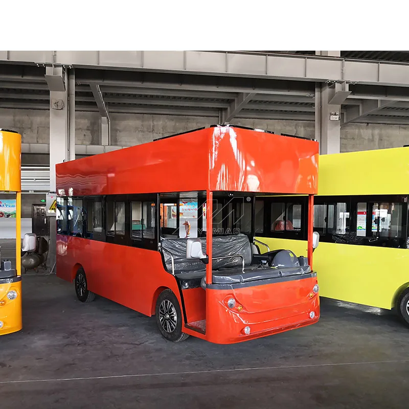 На открытом воздухе городской парк двойная колода Лондонский автобус экскурсионный автомобиль поездка на автобусе питание от электрической батареи