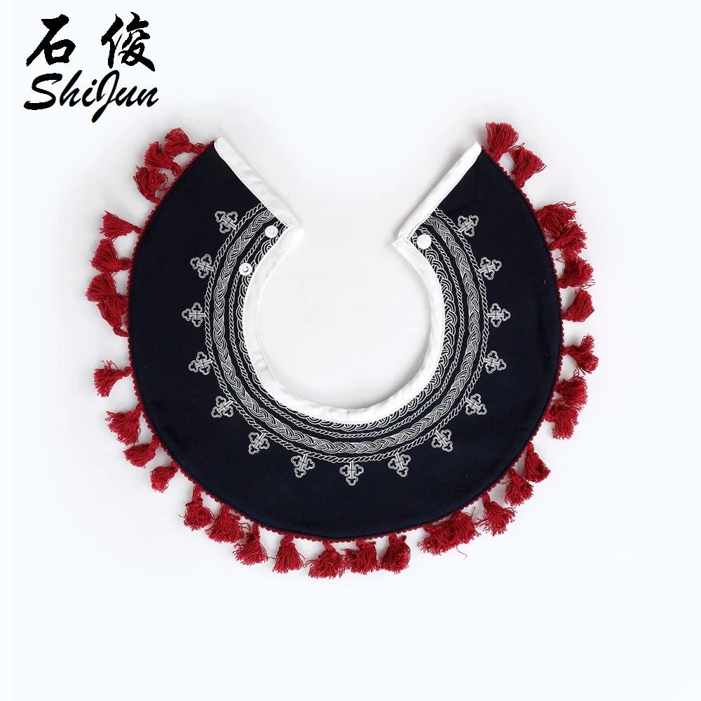 
Shijun Lovely Lace Full Circle Newborn Toddler Cotton Baby Bibs Girls ruffled Round Saliva Towel Kids Feeding Bib 