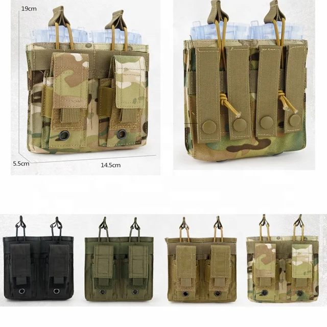 Double Molle Mag Pouch  Magazine pouch Kangaroo Pouch for AR AK M16