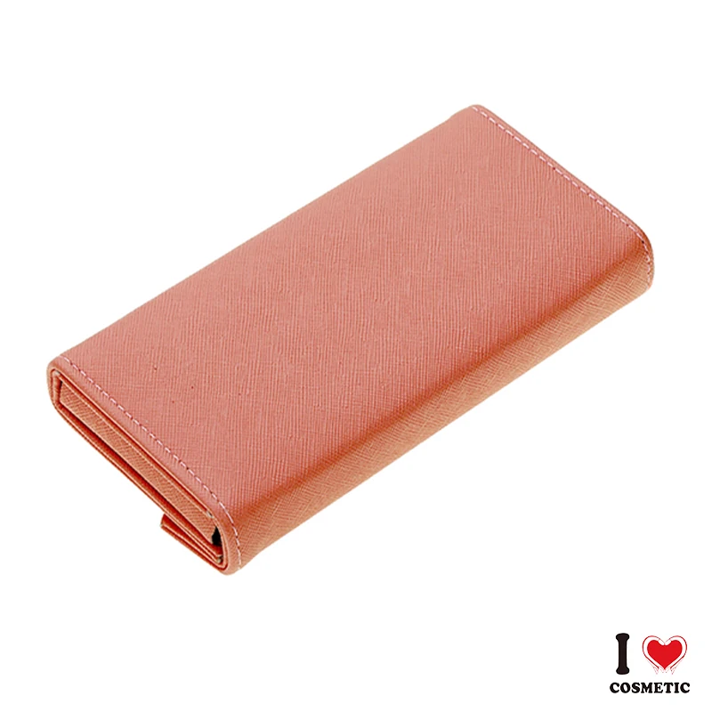 Golden Color Competitive Price False Eyelashes Applicator Tools Set Stainless Steel False Eyelash Clips with Leather Case