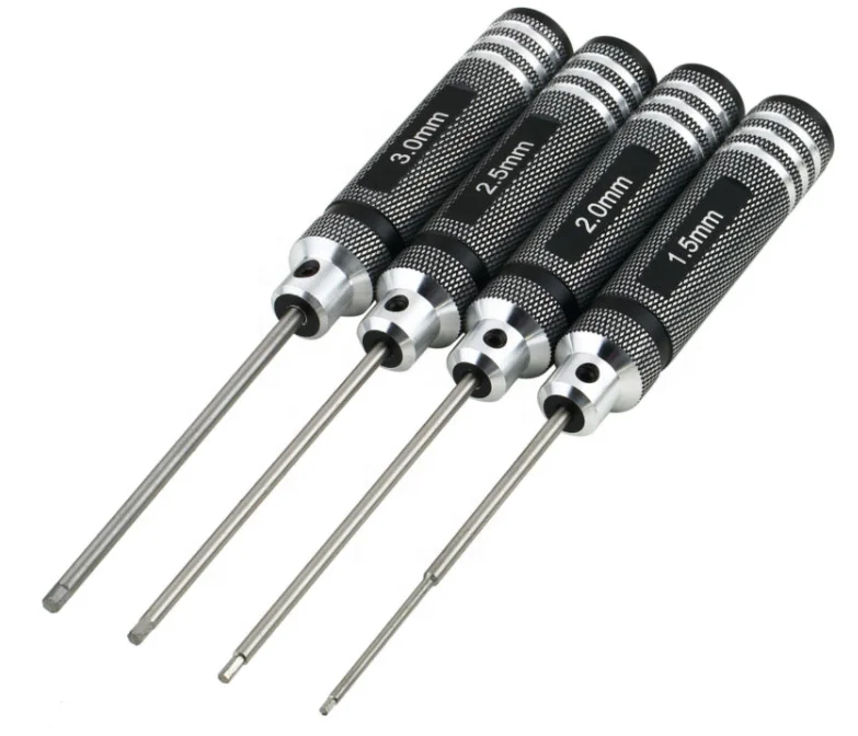 Elegant RC Tools Hex Bits Screwdriver for Helicopter With Aluminum Alloy Handle