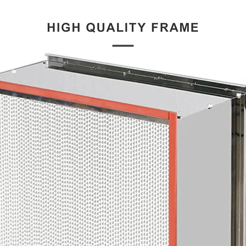 Bestselling stainless steel frame high-temperature Hepa air purifier with aluminum foil filter
