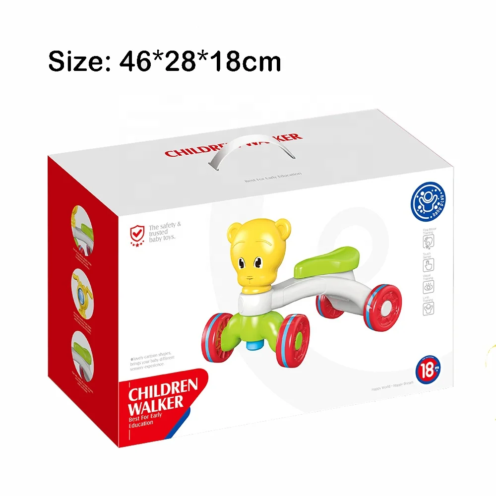 Cartoon balance bike ride on car toys baby walker bike toy early education toy