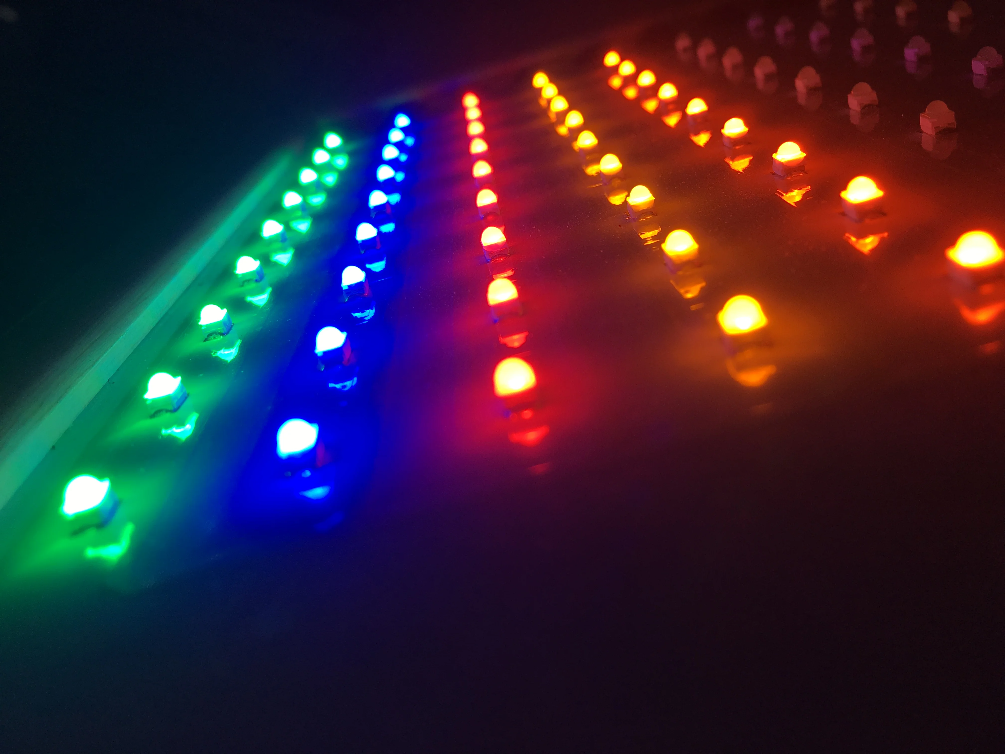 Yuliang Dome lens 3528 black bracket Red Amber Orange Green SMD LED chip for traffic lights Variable Message Sign Car lights