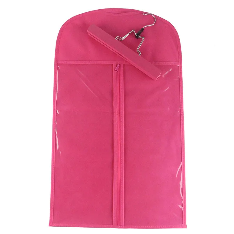 Hair Extensions Carrier Storage Non-woven Suit Case Bag Package with Wooden Hanger for Virgin Hair Weft & Clip in Hair Extension