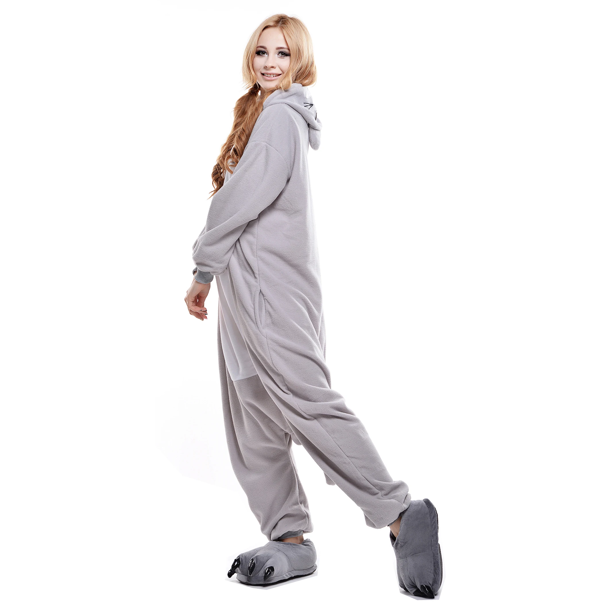 Wholesale Adult Animal Cartoon Onesie Pajamas Costume Plush Flannel Unicorn Unisex Print Sleepwear for Cosplay Homewear
