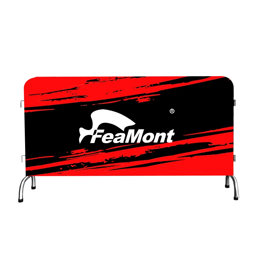 Изготовление на заказ Печать логотипа одной стороне двухсторонний плащ из полиэстера и ПВХ барьер толпов управления куртка шлагбаумов чехлы