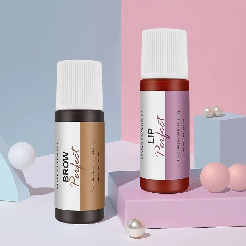 Acceptable Factory-supplied private label permanent makeup, tattoos, lip and eyebrow microblading inks