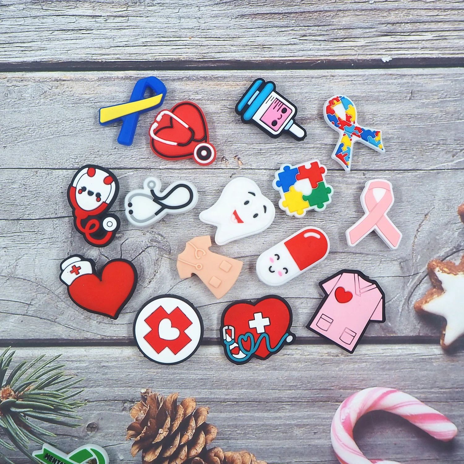 Promotion DIY Bracelets Necklace Teether Teething Pearl Ball Medical Series Silicone Beads Bulk