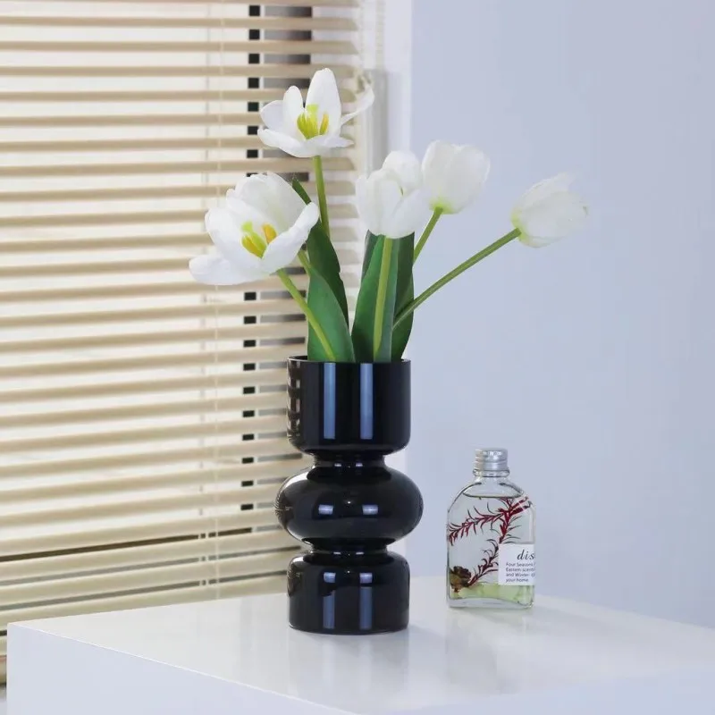 Arrangement Glasstableware Vase Dishes Setck Glass Vase Decoration Small Fresh Tabletop Decoration Dry Flower Bouquet Flower