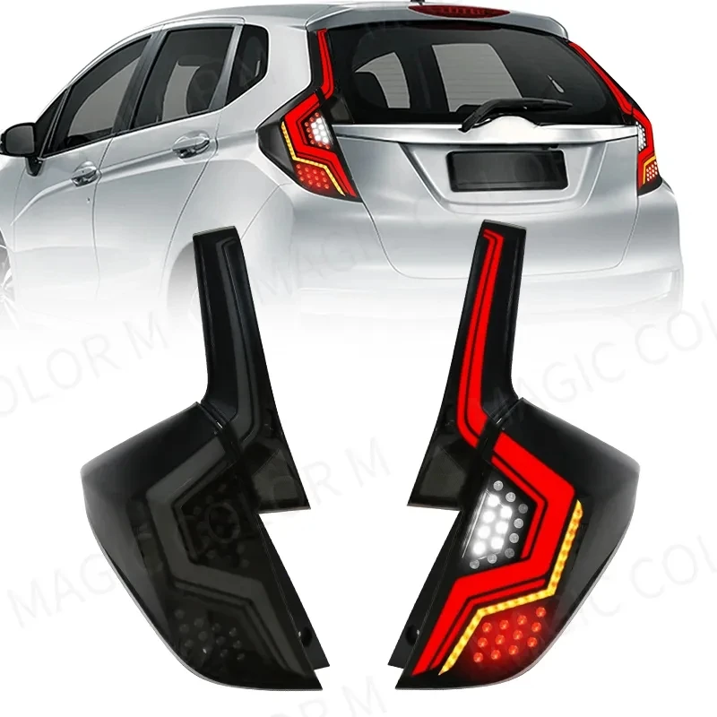 For Honda Jazz/Fit 2014 2015 2016 2017 2018 2019 2020 Tail Lamp LED Tail Light Rear Brake Stop Turn Signal Fog Parking Lights