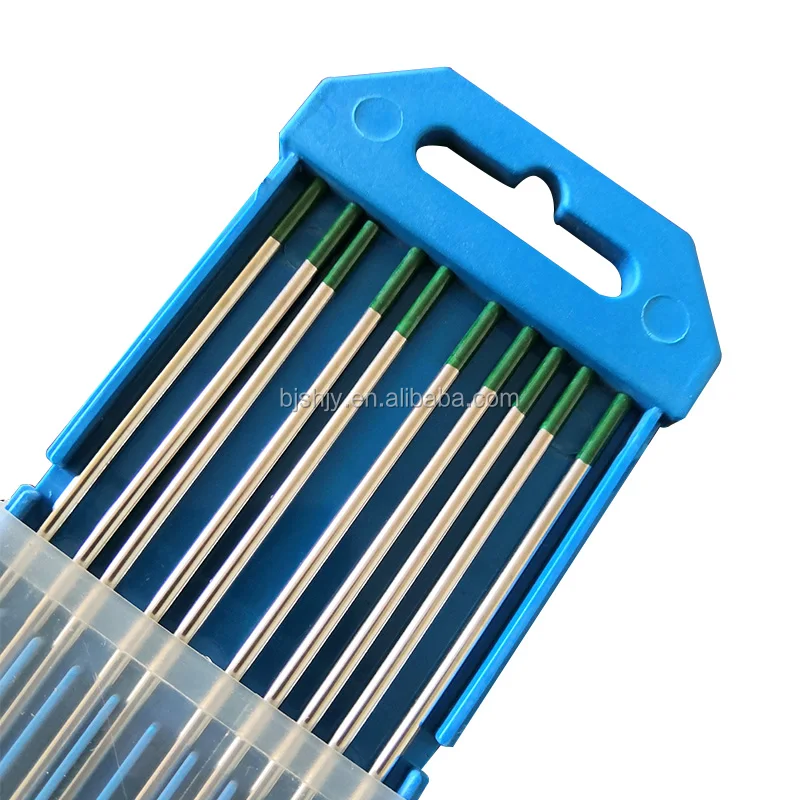 pure tungsten electrode needle wolfram wp electrodes rod green tip for tig