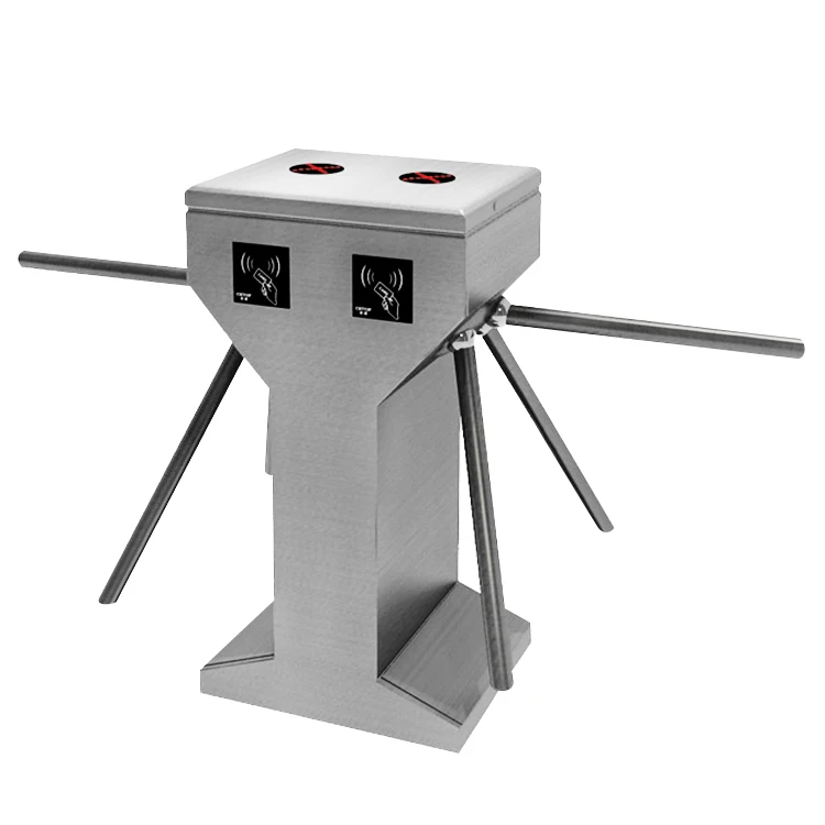 Smart Semi turnstile Two way Turnstile Gate Vertical Tripod Gate for Office Building