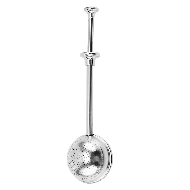 Food Grade Stainless Steel Spherical Tea Filter Stick Pipe Tea Steeper Strainer  diffuser Tea Infuser