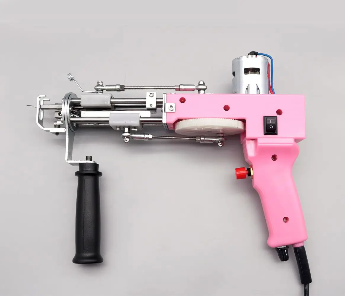 DZ-1 розовый цвет покрой петлевой ворс, ворсовый ковер делая машину ковер ручной Прошивная пистолет-распылитель для чехол для подушки