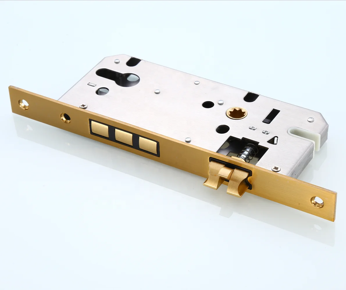 
High-Grade Solid Brass Lock European Luxury Indoor Silent Pure Copper Lock for Home, Office, Hotel, Gate Anti-Theft Door Locks 