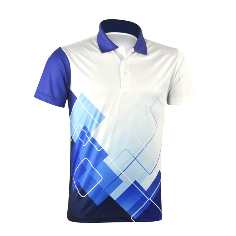 Custom Logo Free Design Sublimated Print Wholesale Low MOQ Sports For Men Short Sleeve Breathable Polo Shirts