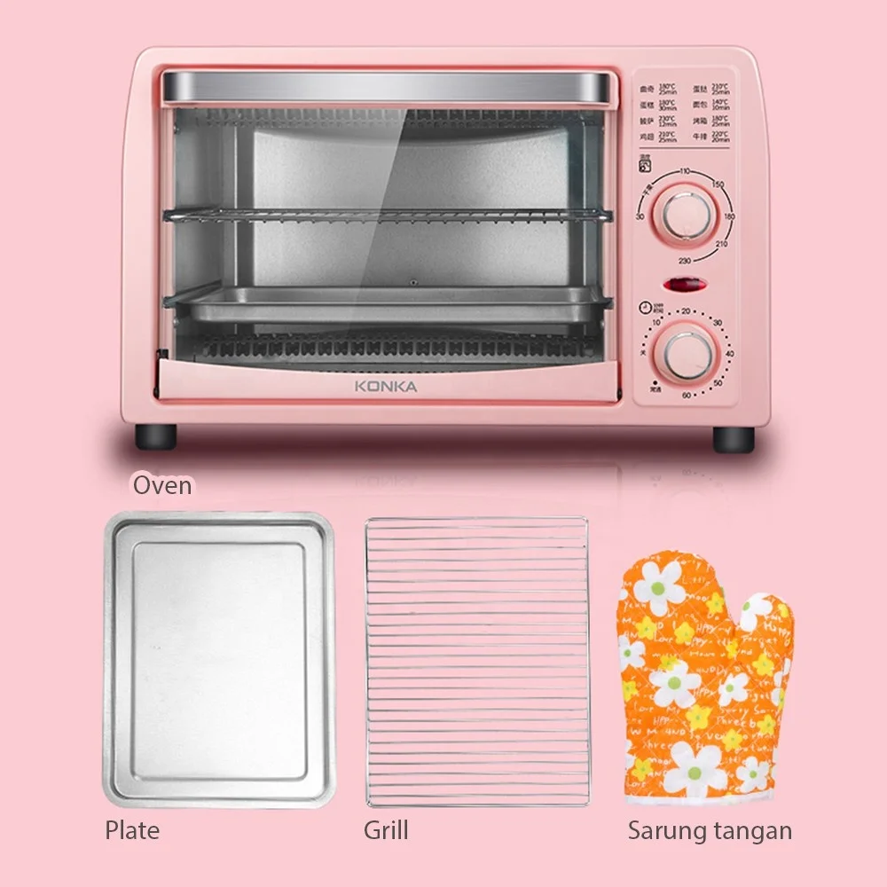 
electric oven 13L Konka mini otg pizza baking oven machine price for household kitchen cake bake 