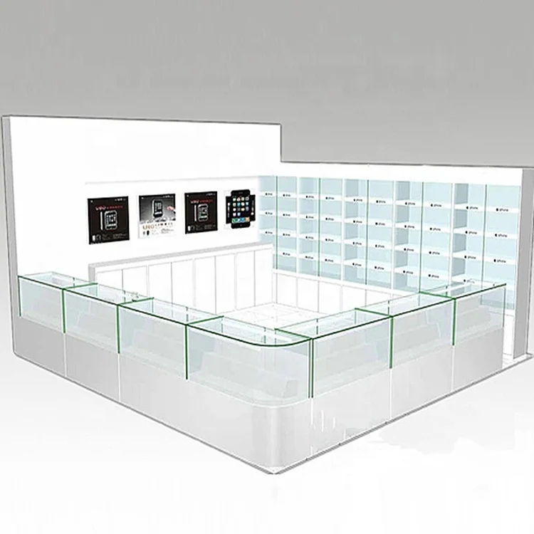 Mobile Phone Glass Display Showcase Design Accessories Display Cabinet Cell Phone Store Display Case Mobile Phone Shop Furniture