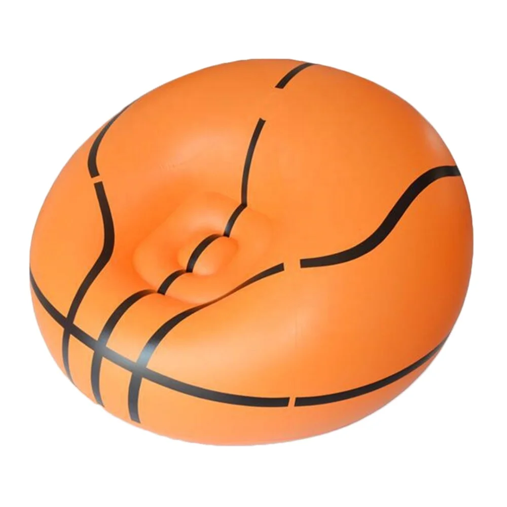Basketball Adult PVC Inflatable Air Sofa Lazy Inflatable Lounger Air Sofa Bed Movie Chair Relax Inflatable Seat Sofa