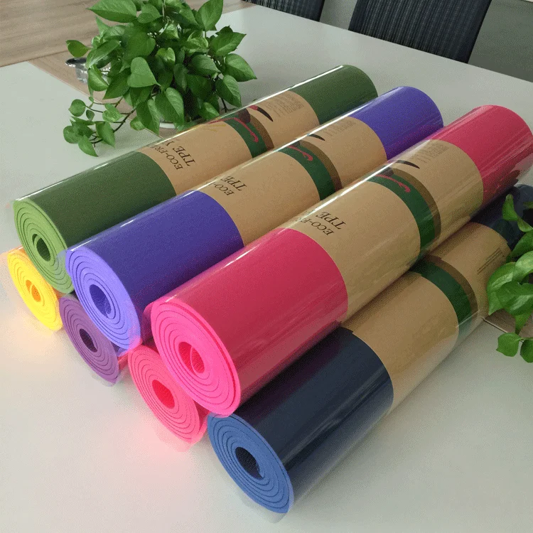 Custom Eco Friendly Fitness PE Yoga Mat Home Exercise Gym Workout Sports Non Slip