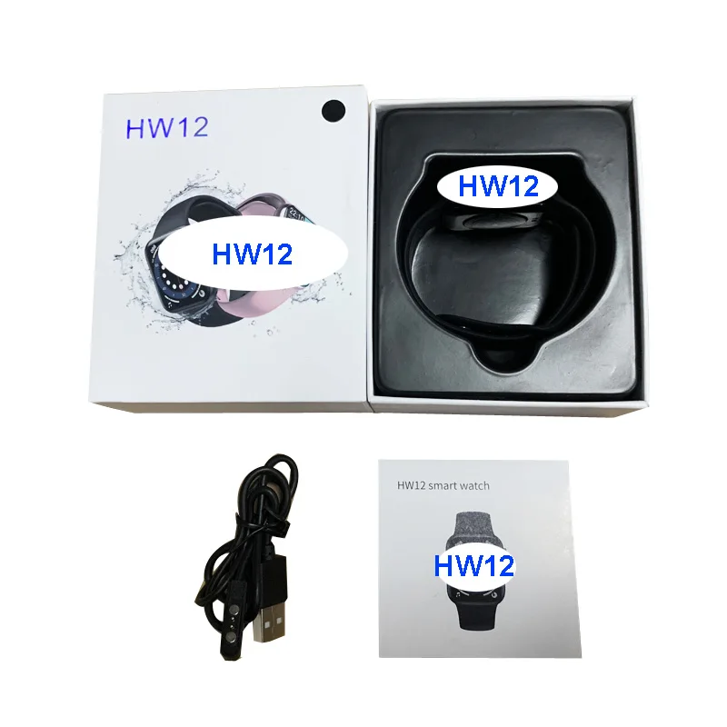 Смарт-часы HW12 reloj inteligente HW12, спортивный пульсометр, фитнес-трекер для здоровья, водонепроницаемые мужские и женские наручные Смарт-часы