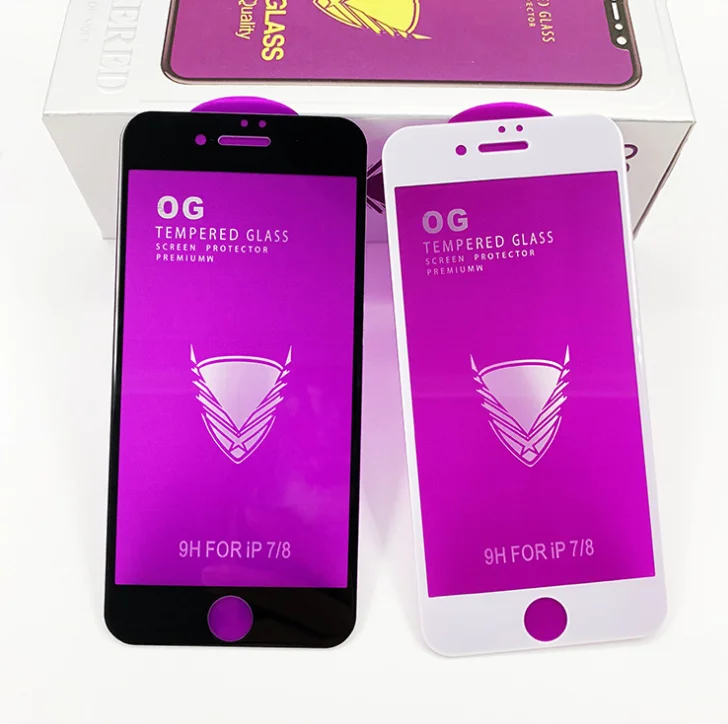 NEW OG golden armor tempered glass 9H curved Tempered Glass For iPhone 6/7/8 4.7 inch with OEM Service