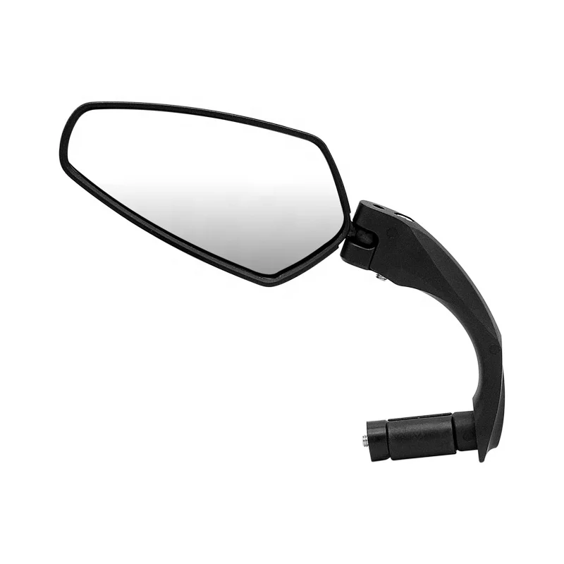 High Quotation Universal Road Bicycle Mirror Nylon Fiber Bar End Mirror With HD Glass Convex Lens
