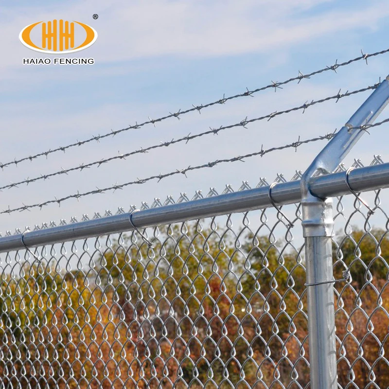 Hot sale cheap wire mesh fence for boundary wall pvc coated chain link fence cyclone wire fence price for philippines