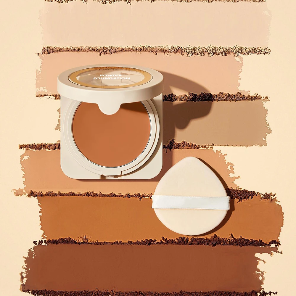 36 Colors Vegan Oil-Control Waterproof Pressed Powder Foundation Palette Private Label Healthy Lightweight Foundation