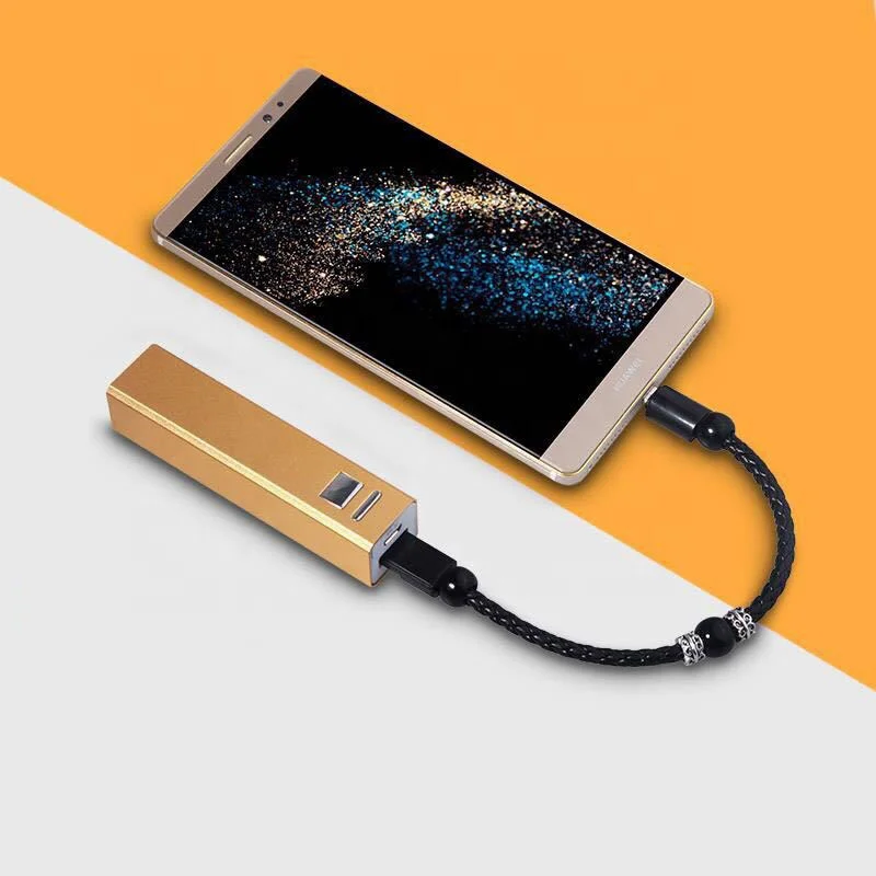 2020 Мода кожаный плетеный браслет ручной работы с разъемом типа C