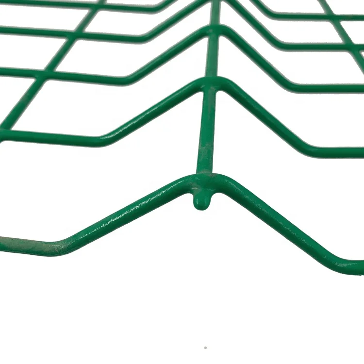 PVC Coated Garden Fence 50x200mm  Commercial Galvanized Steel Welded Curved 3D Wire Mesh Fence For Farm fence panel