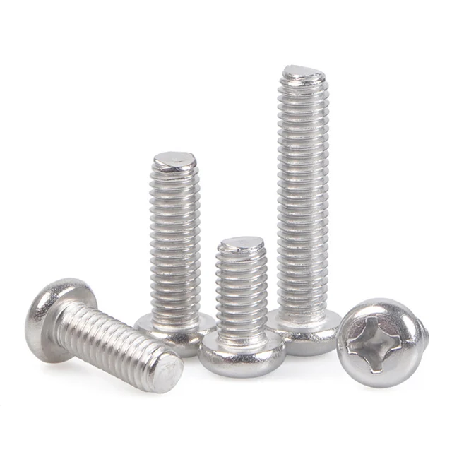 Factory direct sales stainless steel DIN7985 cross recessed pan head machine screws