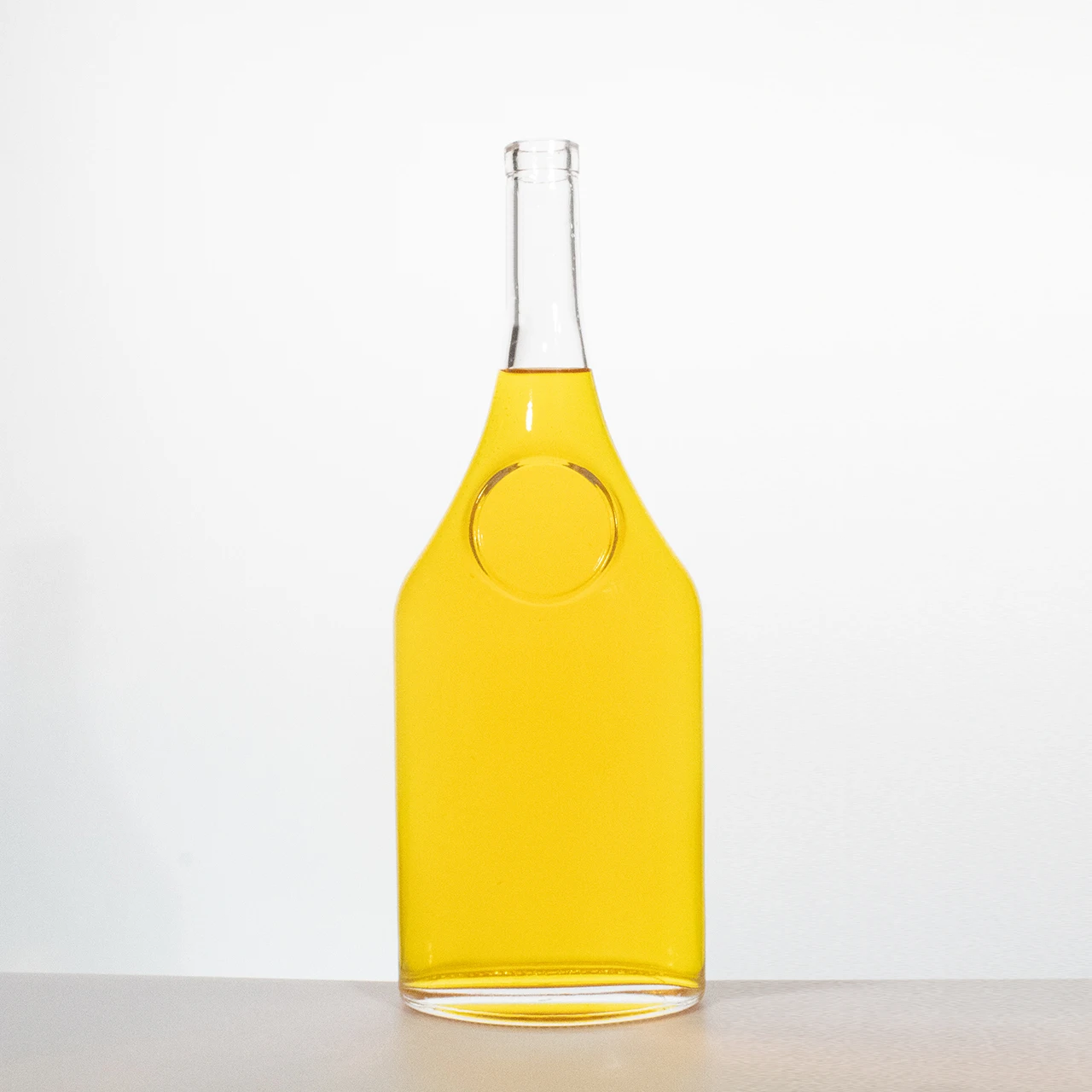 Customized Cork Bottle Stopper Tequila Super Flint Liquor Glass Bottle