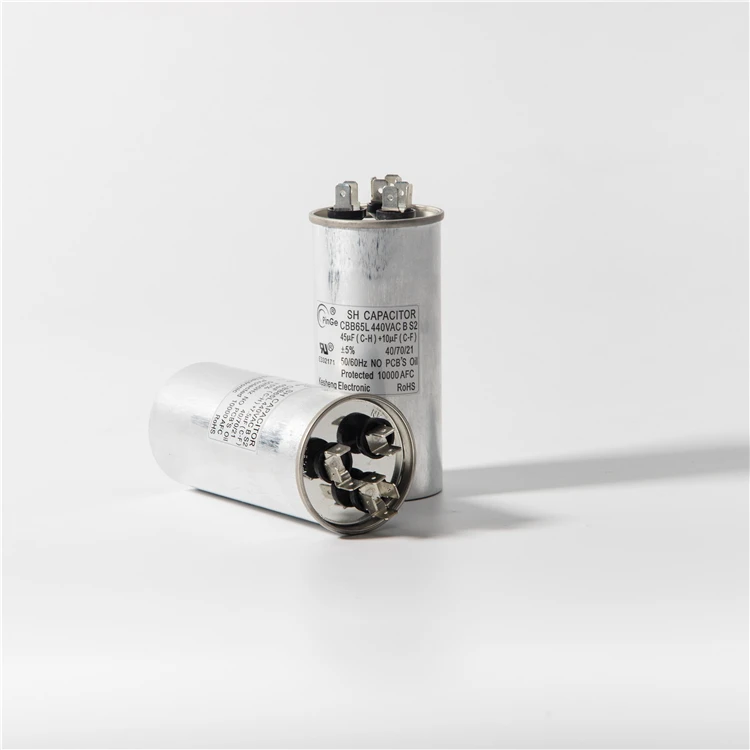 High Voltage Single Phase AC Capacitor 50uf 450V CBB65 for Solar Power Generation Capacitors