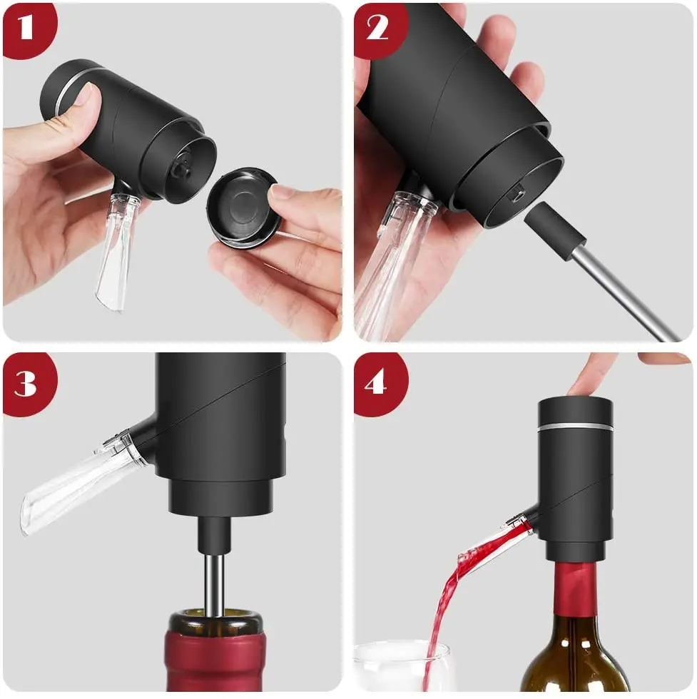 2022 New Arrivals Electric Wine Aerator Pourer Wine Aerator and Dispenser