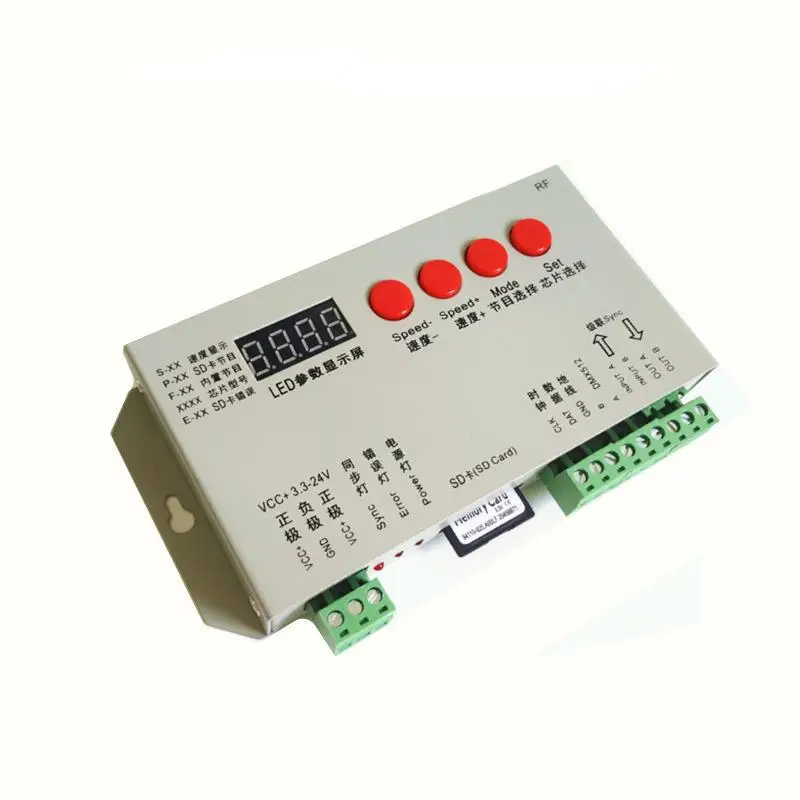 K-1000S Pixel LED Controller RF Wireless Remote Control 29 KEYS K1000S ws2811 Strip Programmable SD Card Pixel Controller